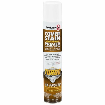ZINSSER 26 oz Cover Stain Primer with Turbo Spray System White Flat & Matte, 6PK ZI7926